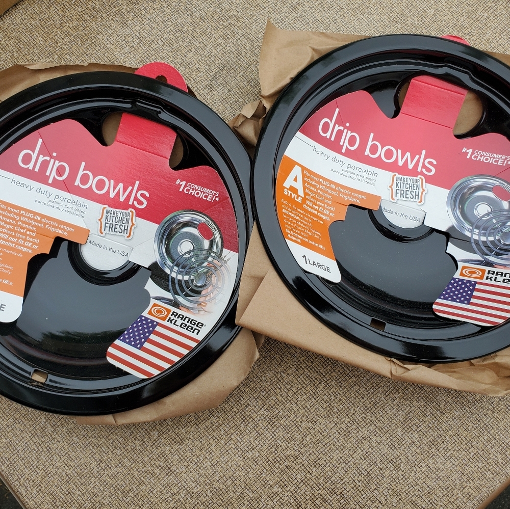 Drip Bowls 2pk NEW Stove/Range